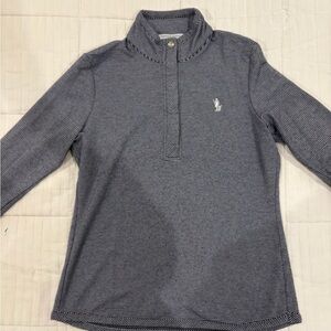 Navy Striped Polo Shirt